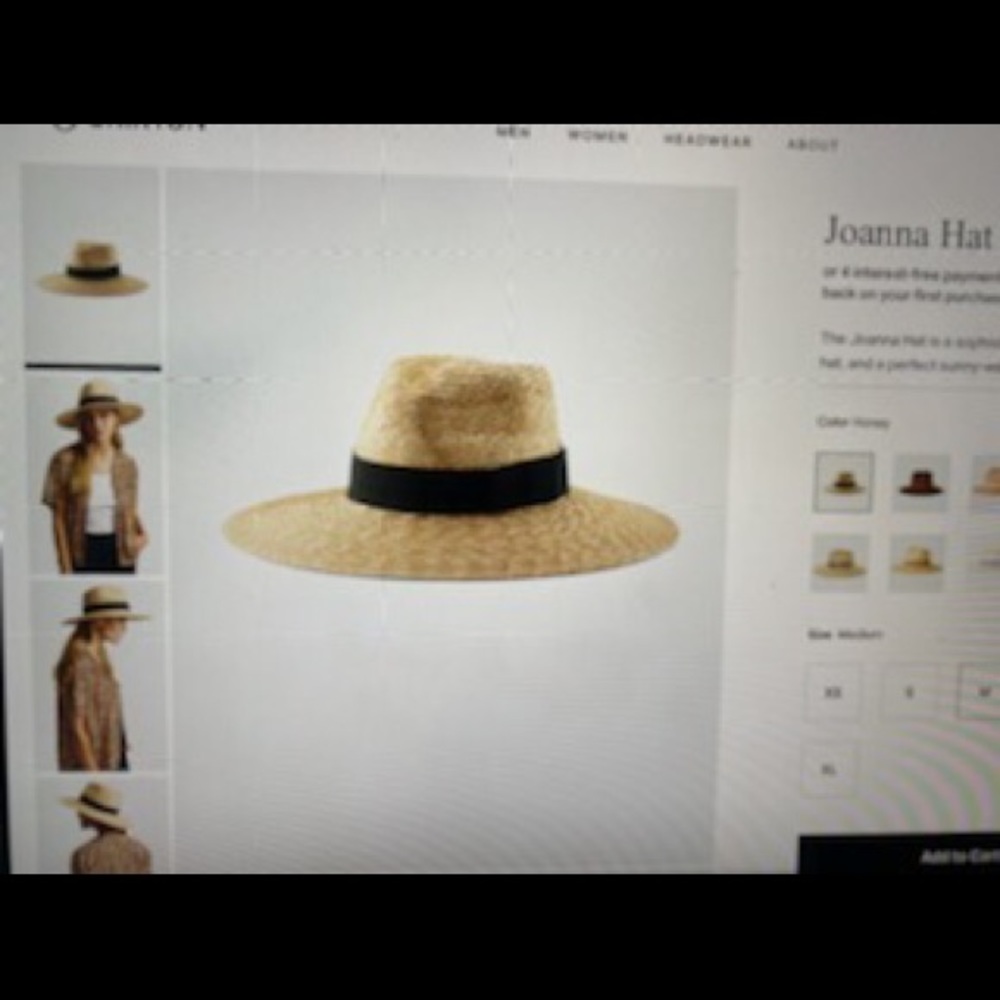 Brixton Straw Hat / Brand New Never Worn